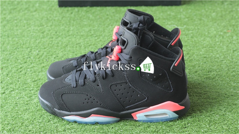 Authentic Air Jordan 6 Retro Black Infrared GS